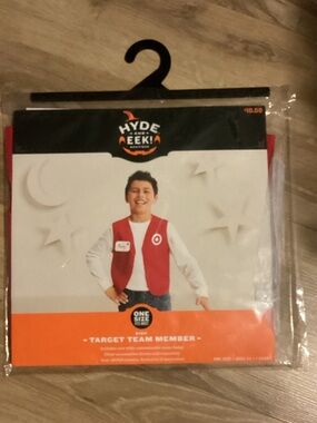 Target Red Kids Team Member Vest Costume